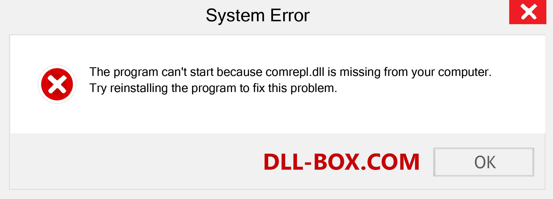  comrepl.dll file is missing?. Download for Windows 7, 8, 10 - Fix  comrepl dll Missing Error on Windows, photos, images