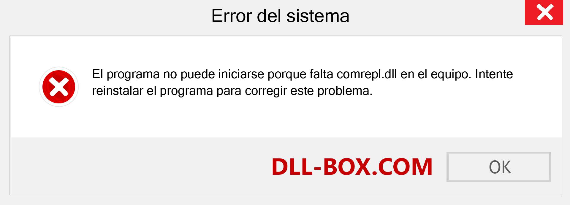 ¿Falta el archivo comrepl.dll ?. Descargar para Windows 7, 8, 10 - Corregir comrepl dll Missing Error en Windows, fotos, imágenes