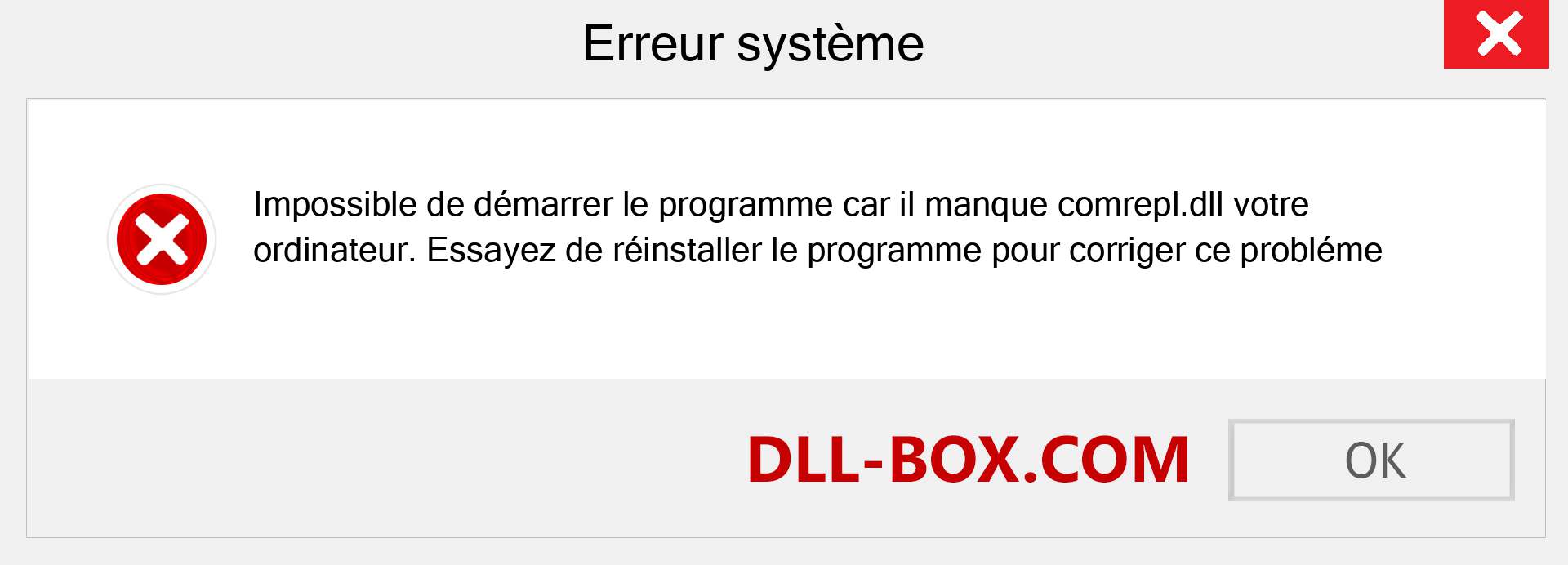 Le fichier comrepl.dll est manquant ?. Télécharger pour Windows 7, 8, 10 - Correction de l'erreur manquante comrepl dll sur Windows, photos, images